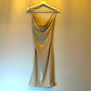 Light Gold Long Dress. Size SMALL